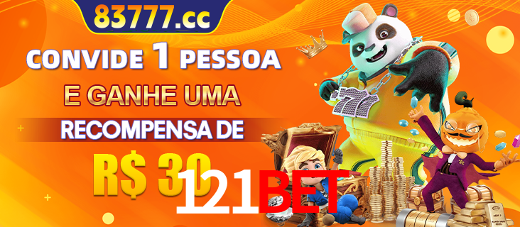 Banner institucional da 121bet sobre parceria de marcas e criação de uma marca de excelência, apresentando os mascotes de jogos populares como o Fortune Tiger.